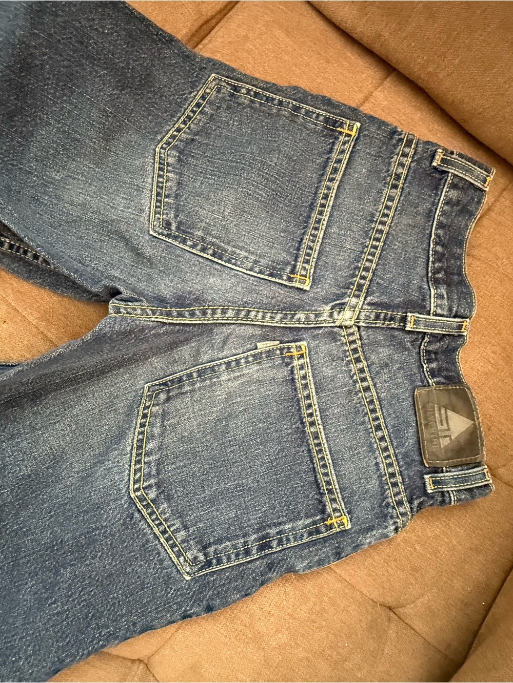 Kids Dark Blue Denim Shorts with Back Pockets - Unbranded